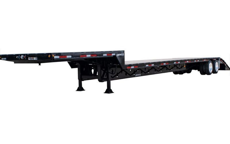 DEMCO 48' Tandem Axle Drop Deck - 5' Beaver Tail (Twin Ramps) DEMCO 48' Tandem Axle Drop Deck - 5' Beaver Tail (Twin Ramps) - image 1 of 2