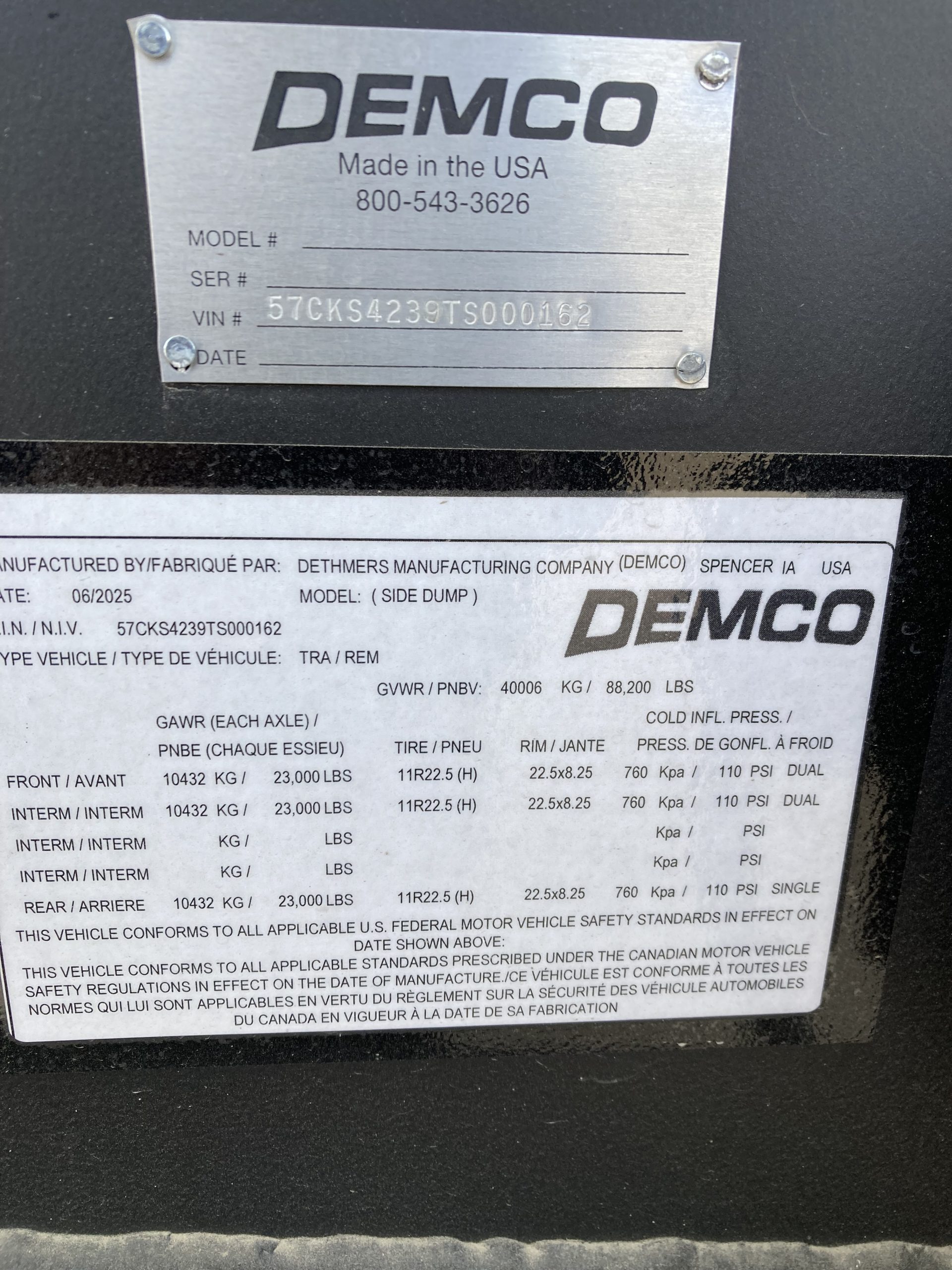 2026 Circle R SIDE DUMP NTS000162-10 2026 Circle R SIDE DUMP NTS000162-10