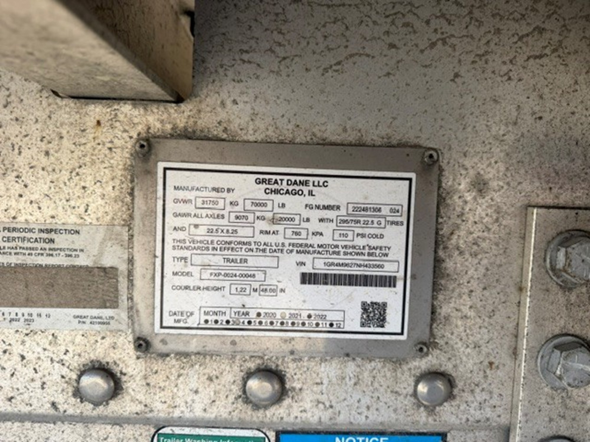 2022 GREAT DANE Flatbed UNH433560-09 2022 GREAT DANE Flatbed UNH433560-09